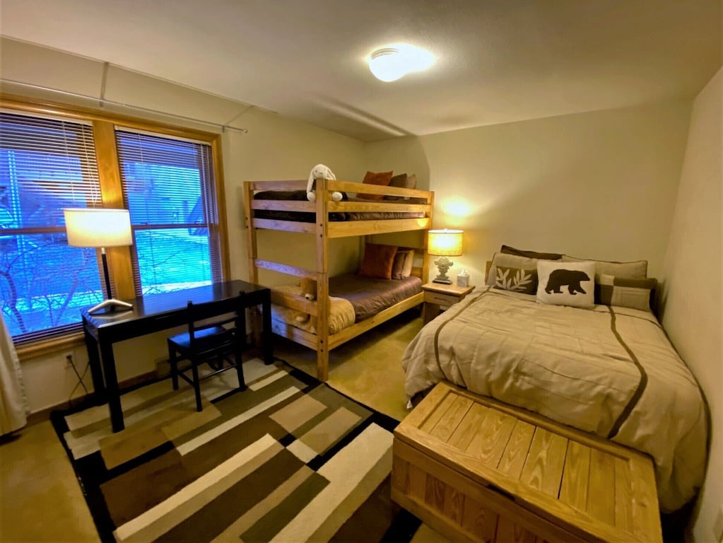 Bedroom with Full Bed and Twin Bunk