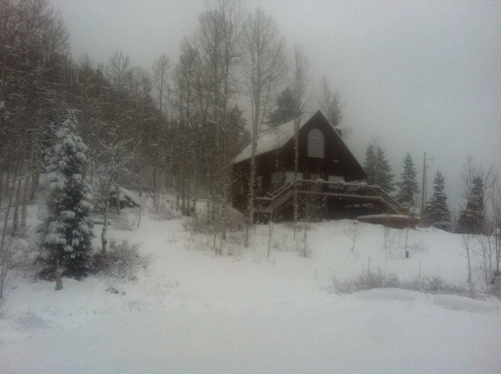 The Flying S Cabin in Winter