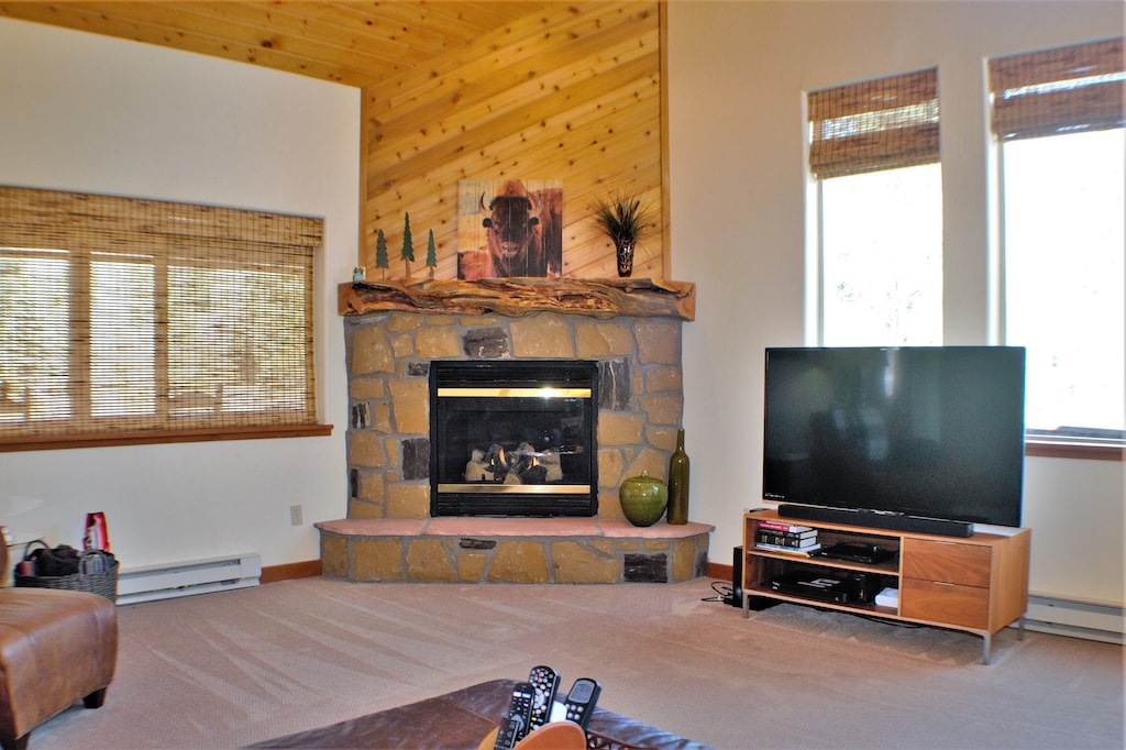 Living Room with Gas Fireplace