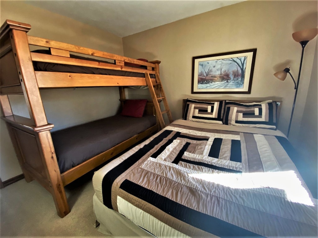 Bedroom 3 with Queen Bed and Twin Bunk