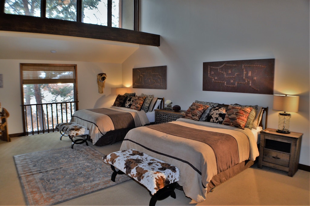 Upstairs Bedroom with Two Queen Beds