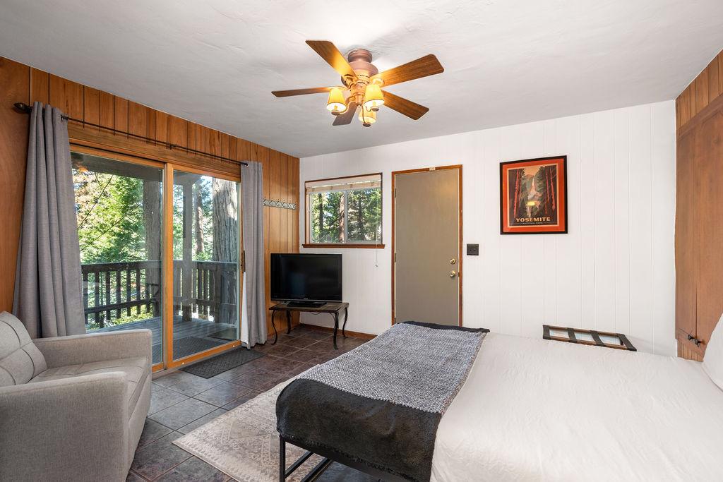 Lovely second bedroom with deck access! 