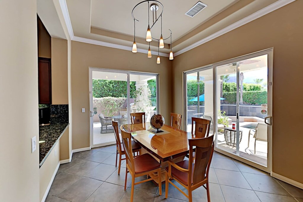 Bright dining room