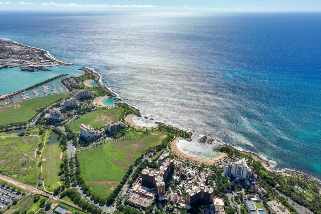 Aerial Shot of Koolina Lagoons - Located a Short Walk from Property