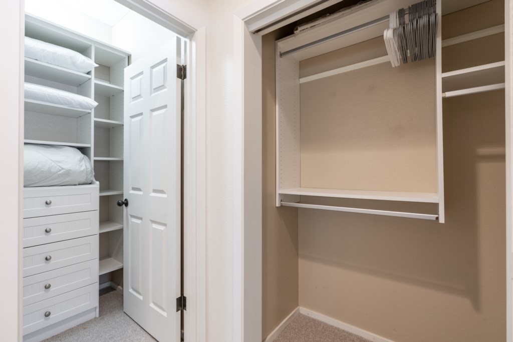Primary Bedroom with Dual Closets 