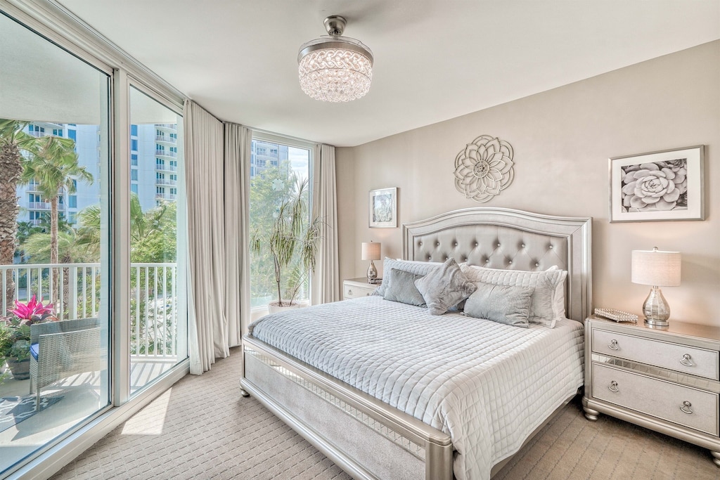 Elegantly styled master suite w/private balcony access & en-suite bathroom