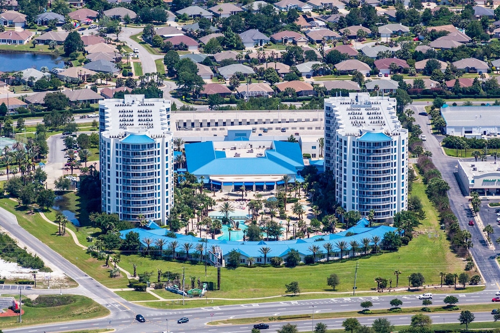 Aerial view of The Palms of Destin Resort