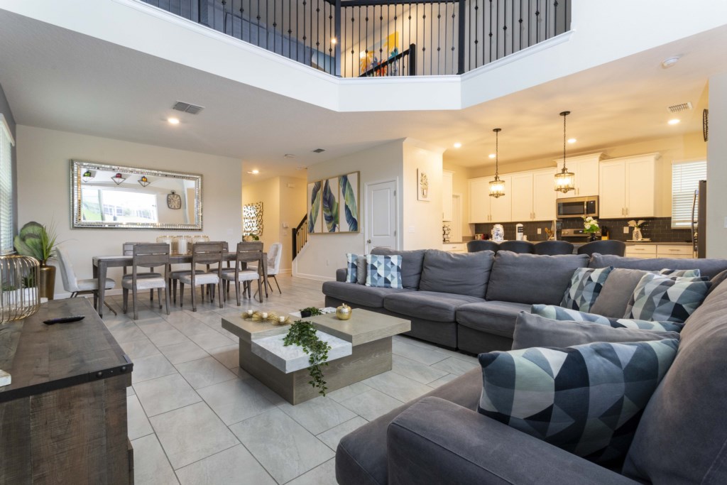 Open Floor Concept Living Room