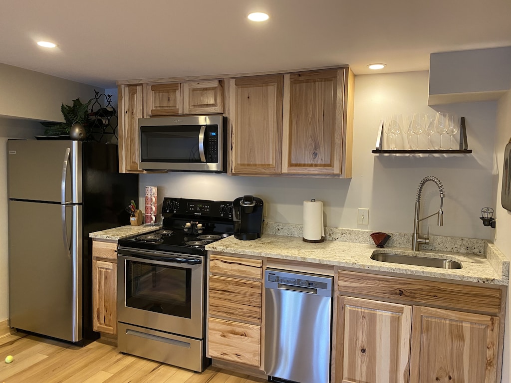 Fully appointed kitchen cabinets