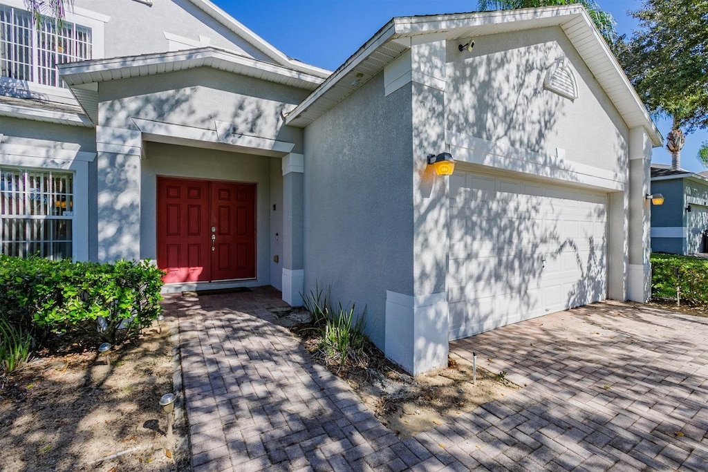 Exterior entry & garage