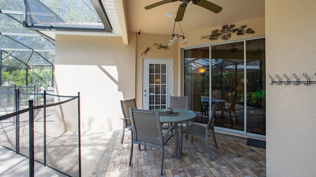 Pool patio seating