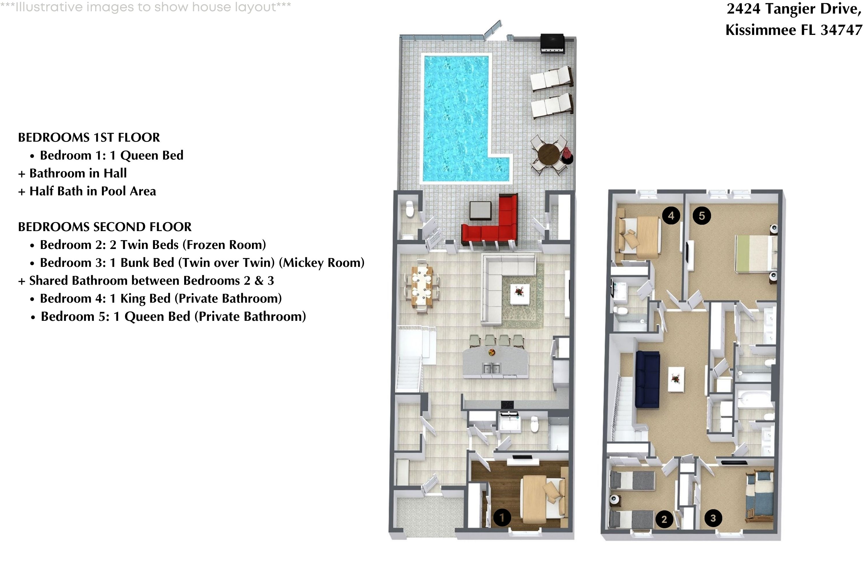 5 bedroom vacation townhouse at Windsor at Westside - Image 34