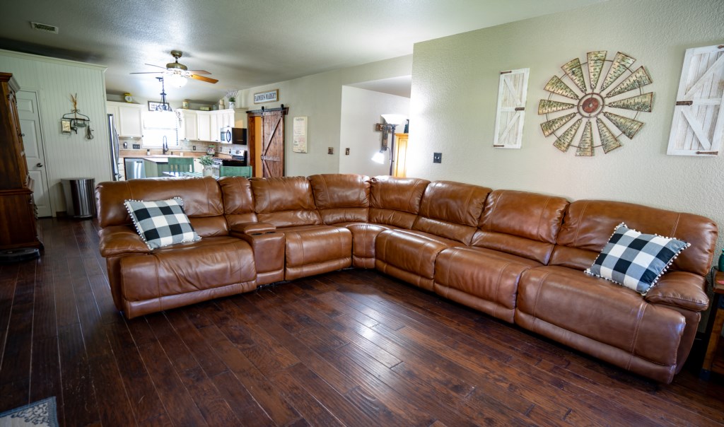 This couch is so big it could easily sleep an additional guest. Ask about pricing for groups bigger than 12.