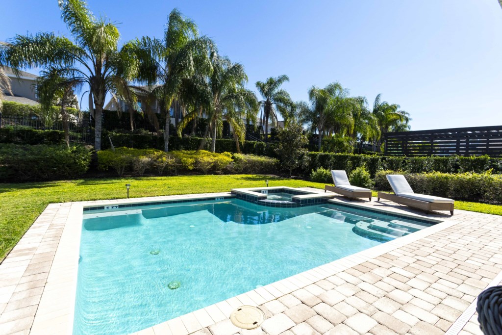 Private pool w/ lounge chairs