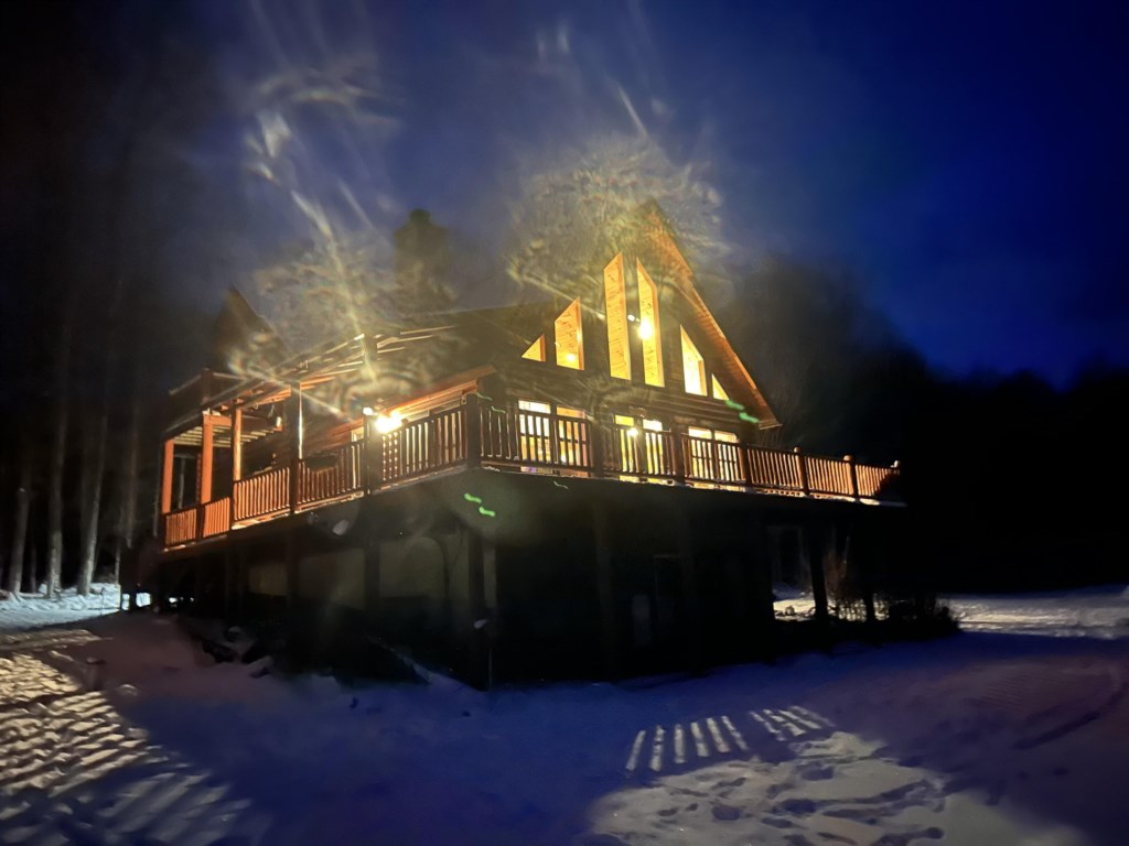 Black Bear Lodge at Night