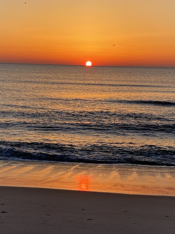 Beautiful beach sunrise.