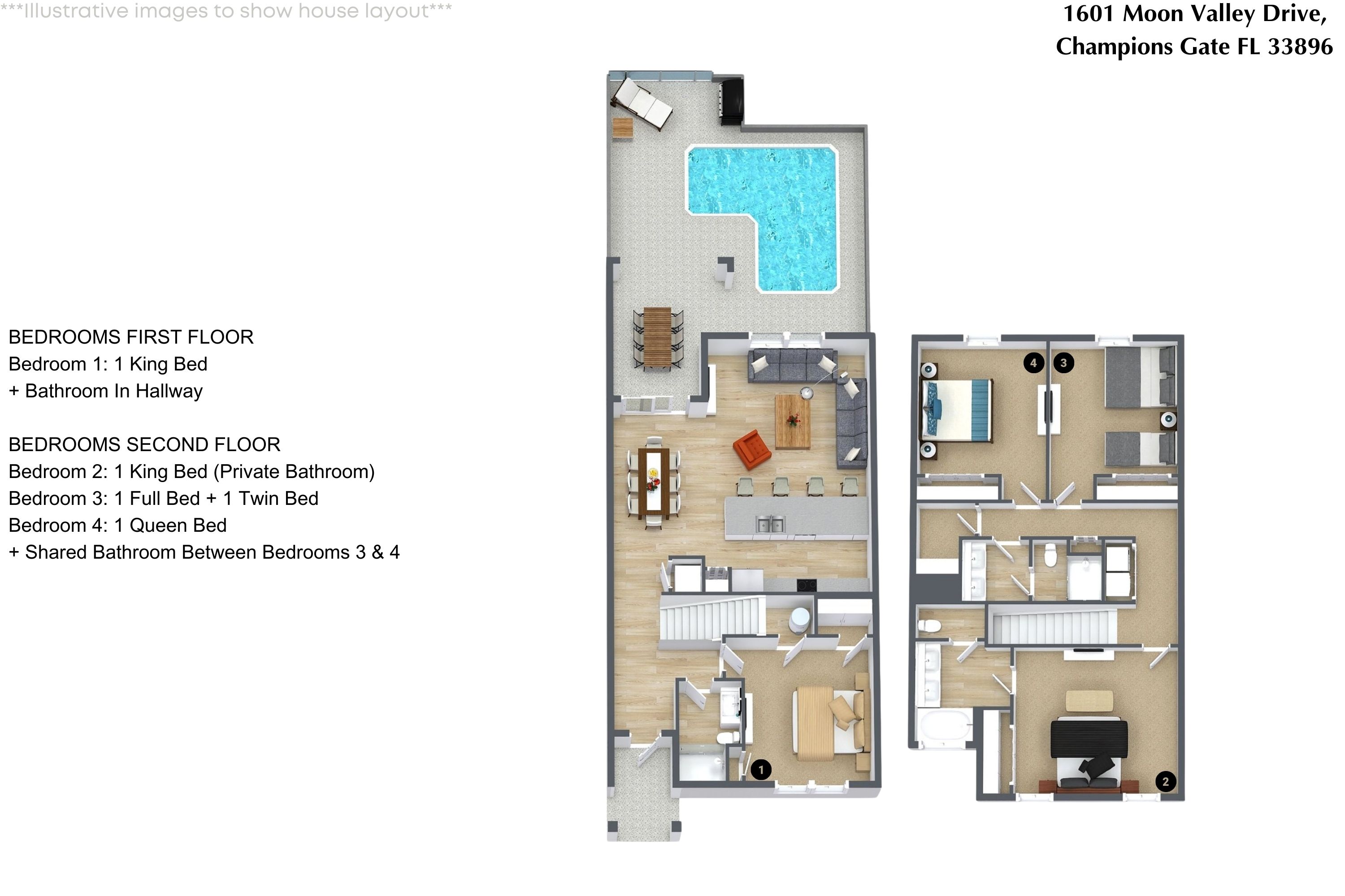 4 bedroom vacation townhouse at Champions Gate - Image 30