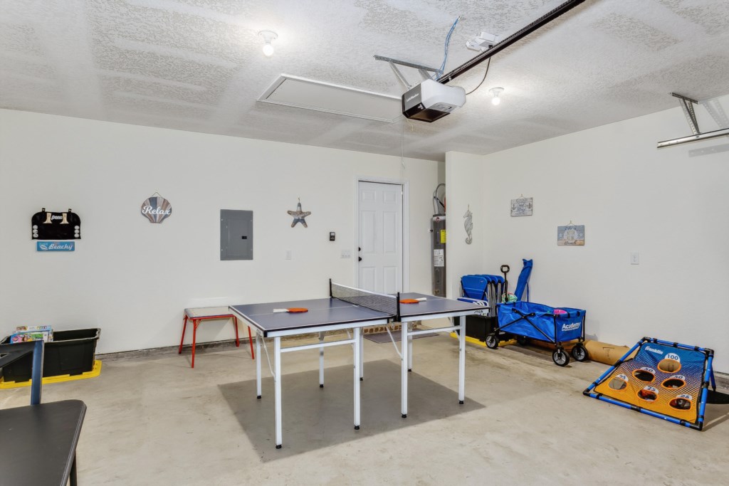 Garage is a game room.