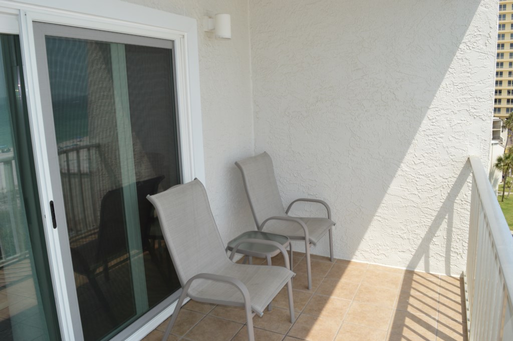 Beachfront balcony chairs/table