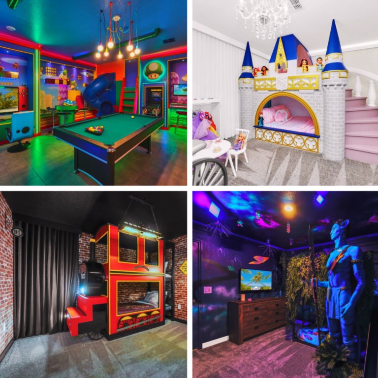9 BEDS | MARIO BROS GameRoom POOL/SPA 2940Penel