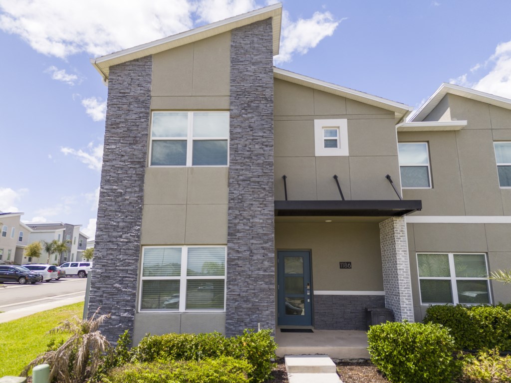 Outside of the property - parking available at the front.