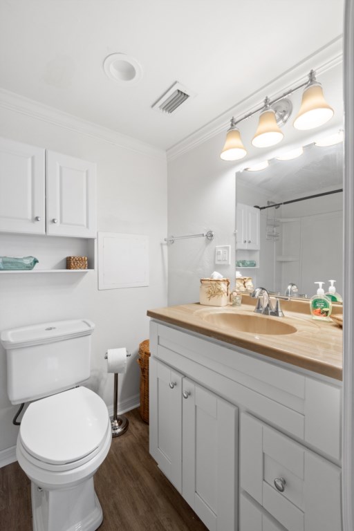 Bright bathroom with ample storage and modern amenities for your comfort.