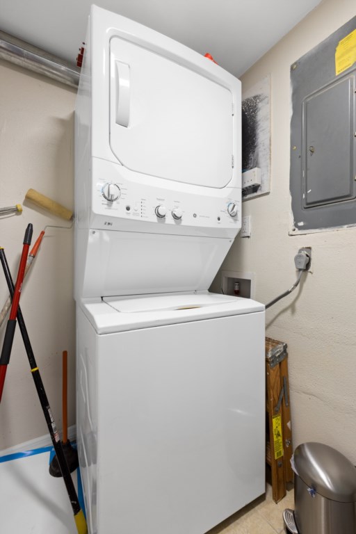 Convenient in-unit laundry facilities with ample space for essentials.