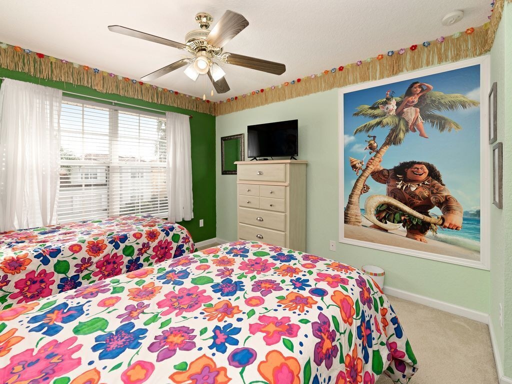 Maui entertains everyone staying in the Moana themed bedroom (upstairs)