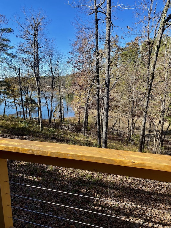 View of the lake from private deck