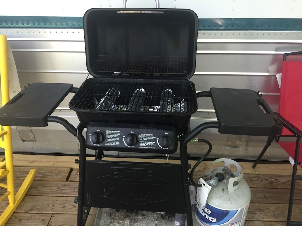 Your Propane BBQ on the deck for your grill masters delights!