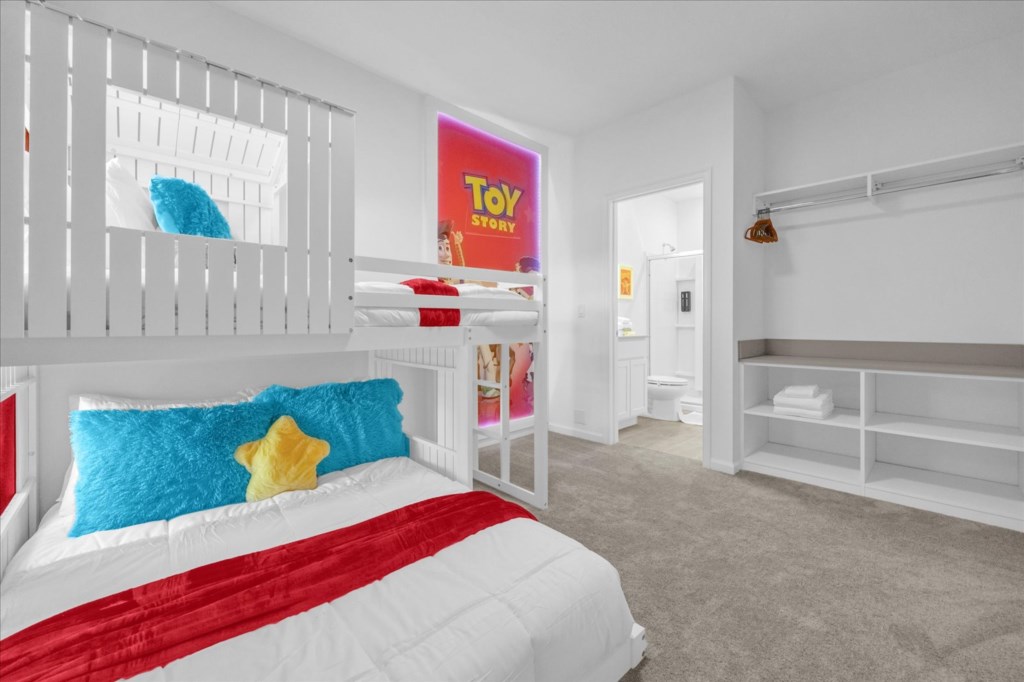 Bedroom 3: 1 Bunk Bed (Twin Over Full) (Private Bathroom)
