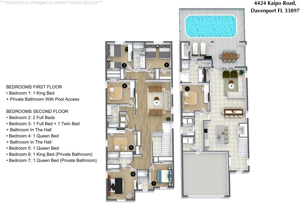 7 bedroom vacation house at Windsor Island Resort - Image 63