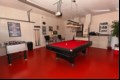 Games room with pool table and table football