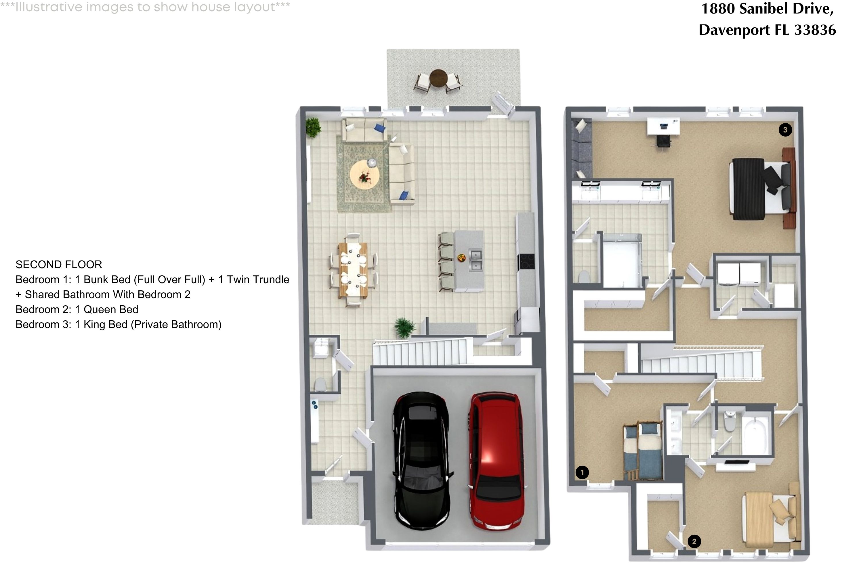 3 bedroom vacation townhouse at The Enclaves at Festival - Image 27