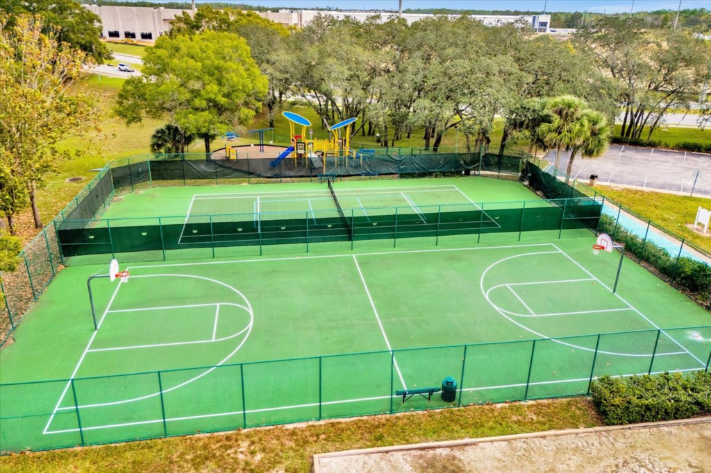 Basketball and Tennis Courts