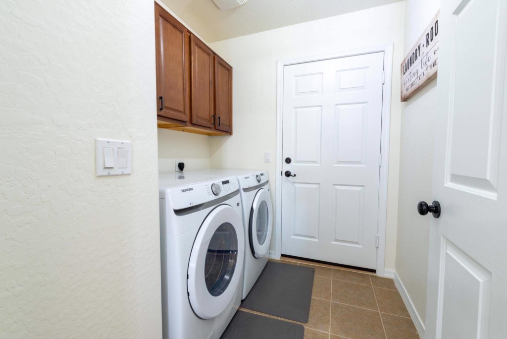 Laundry area washer and dryer