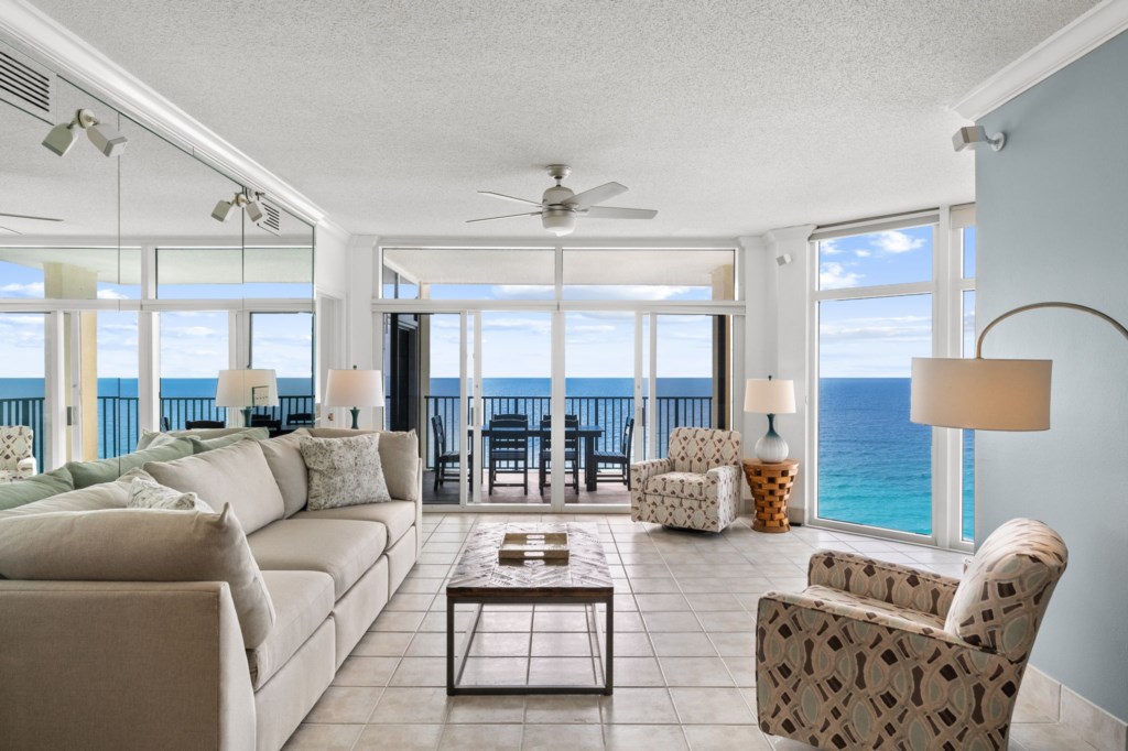 Living Area With Gulf Views