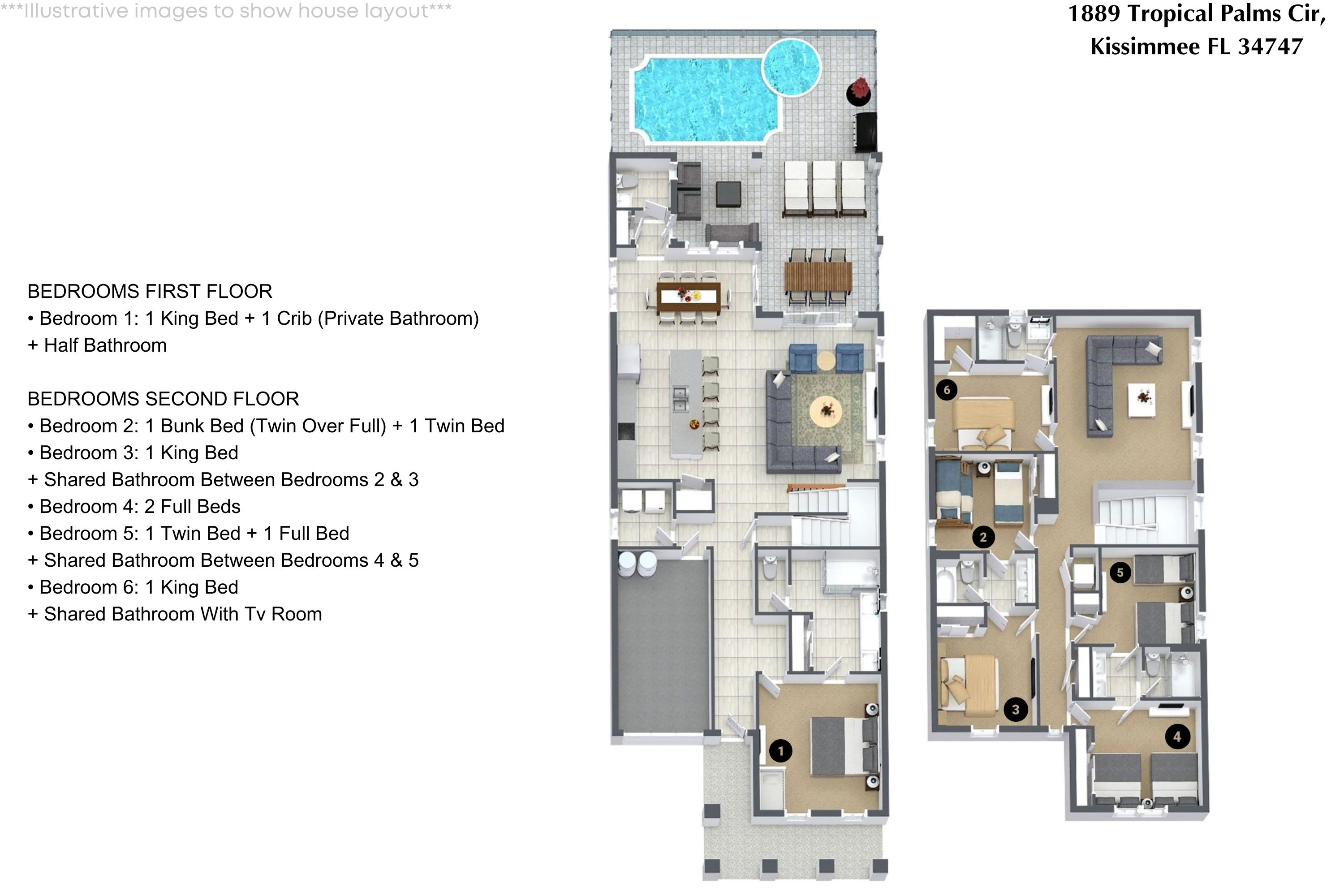 6 bedroom vacation house at Solara Resort - Image 40