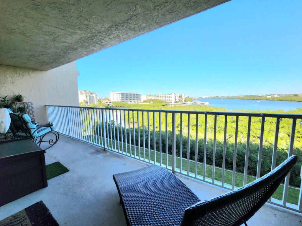 Spacious Balcony with Gorgeous Waterview