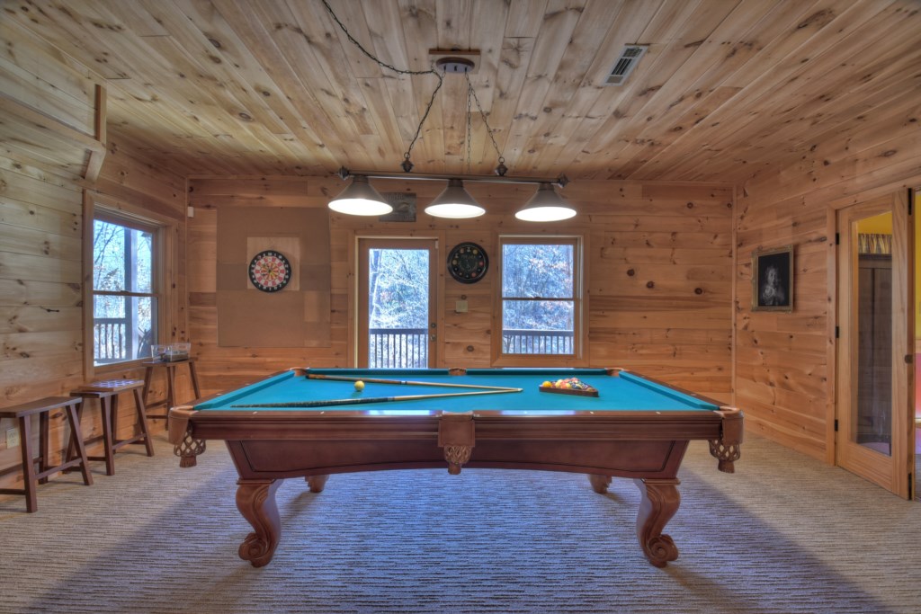 Pool table on Terrace level
