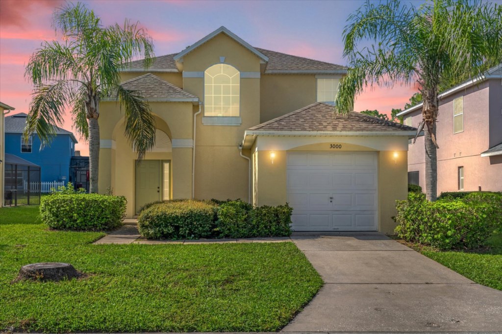 Twilight View of the Villa