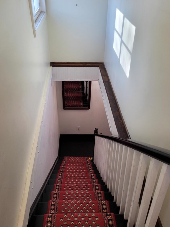 View of Stairs going down to main level
