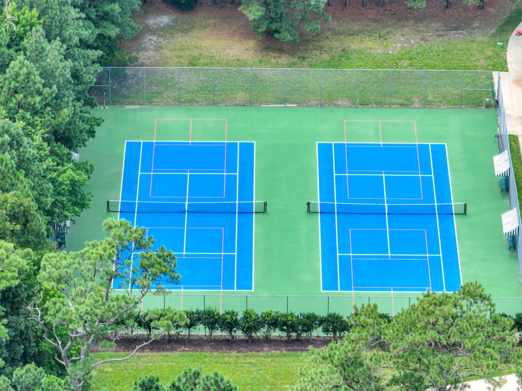 Tennis Courts by the Community pool