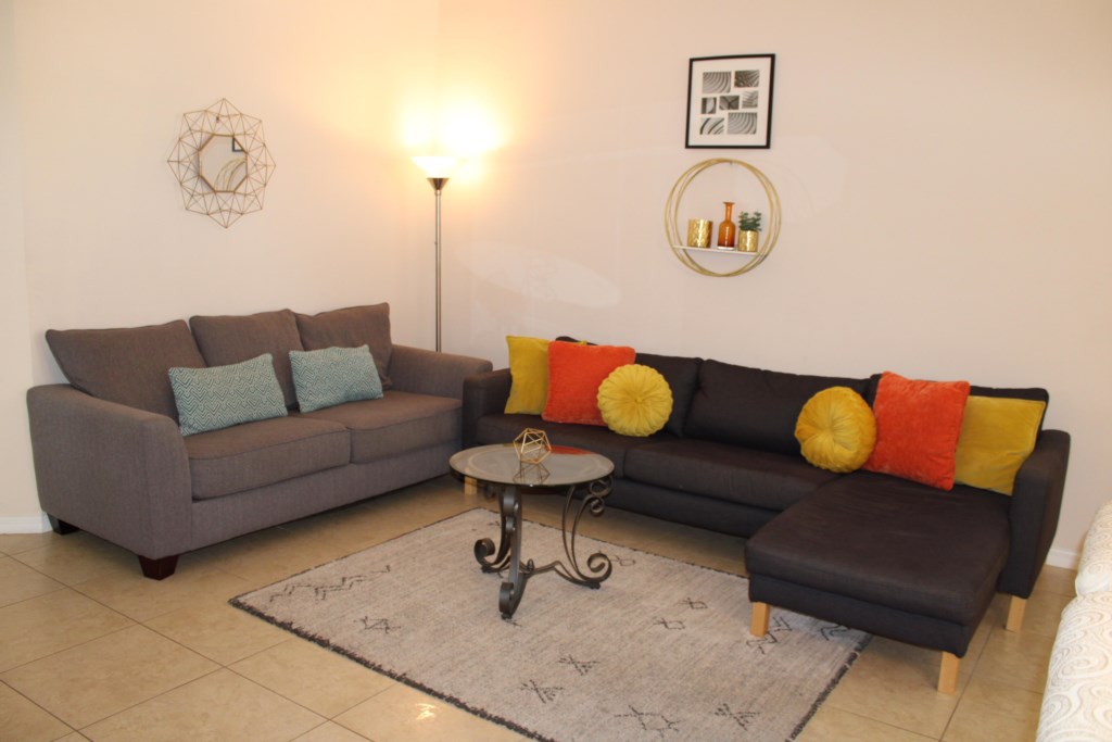 Step inside to discover a welcoming first family room that sets the tone for your stay.