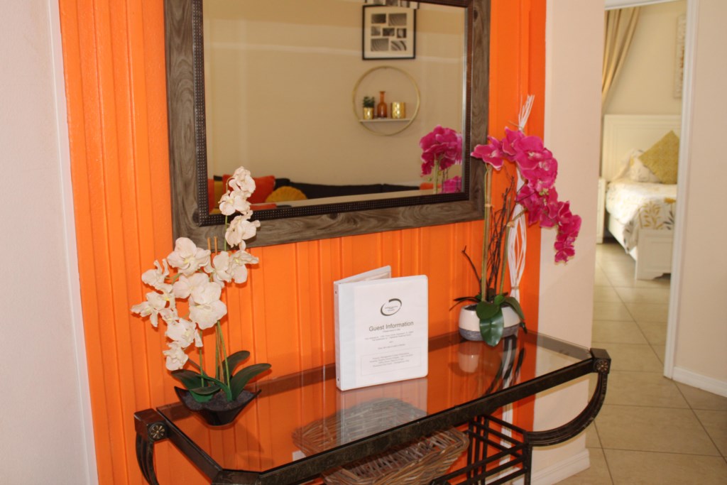 Warm and inviting entrance leading directly into the spacious, sunlight-