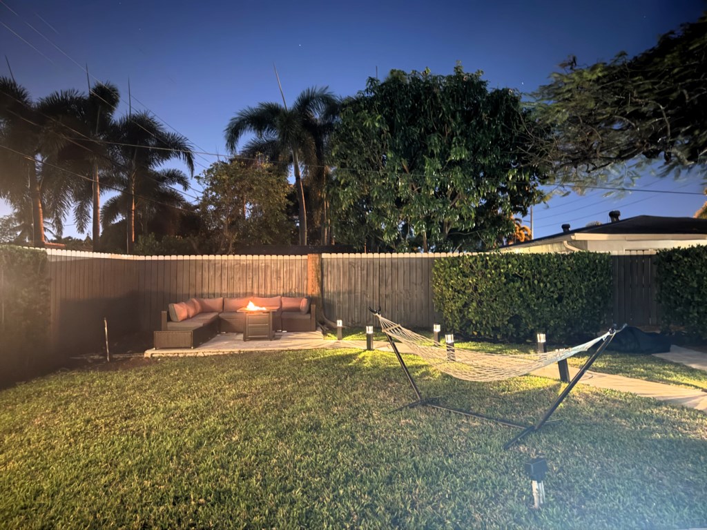 Backyard Evening Ambiance