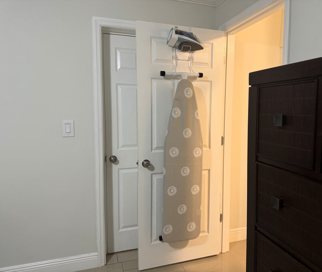 Iron & board in 1st Master Bedroom closet