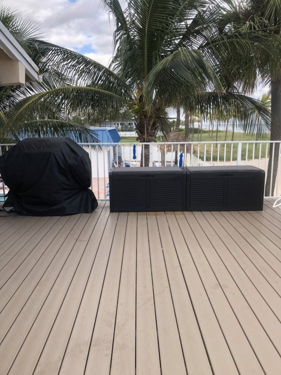 Propane BBQ & Storage boxes for beach chairs