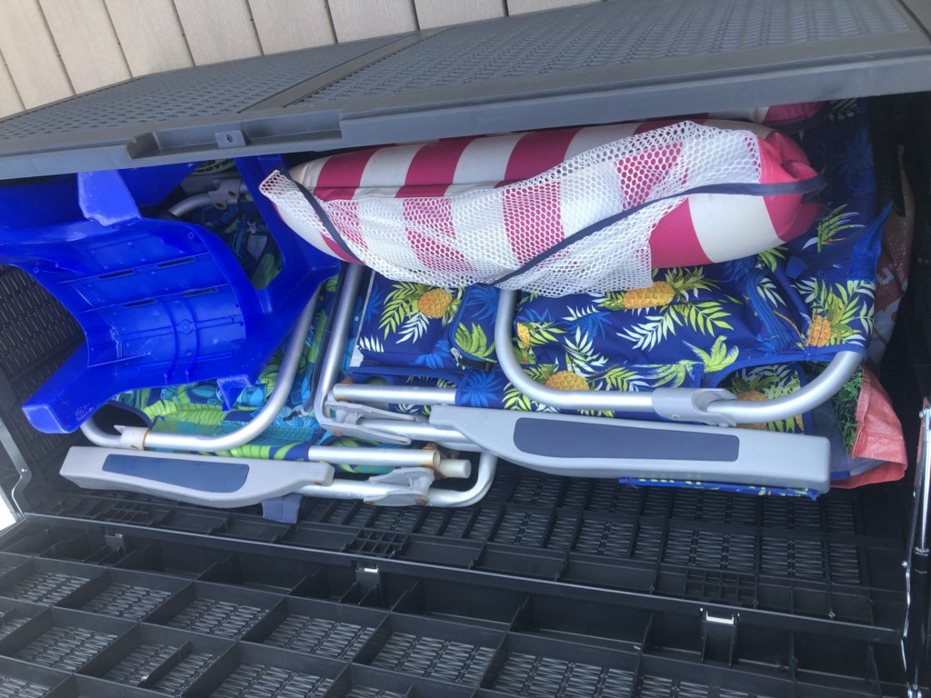 Storage for beach chairs
