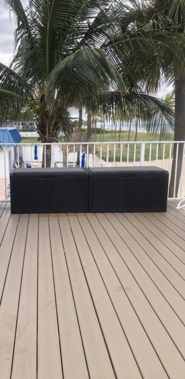Storage boxes for beach chairs